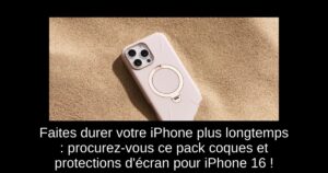 Faites durer votre iPhone plus longtemps : procurez-vous ce pack coques et protections d&rsquo;écran pour iPhone 16 !