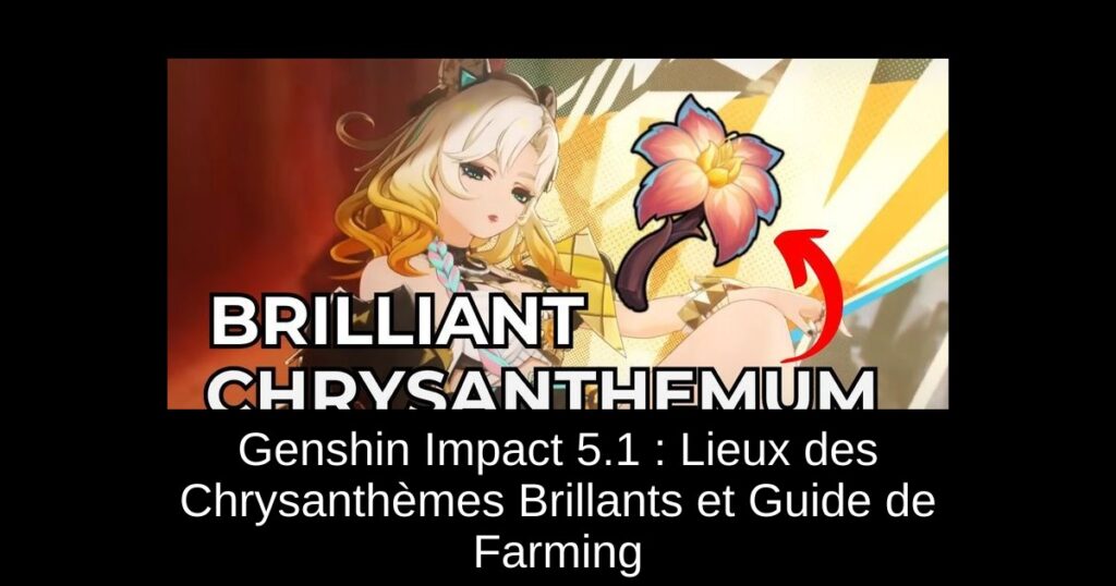 Genshin Impact 5.1 : Lieux des Chrysanthèmes Brillants et Guide de Farming