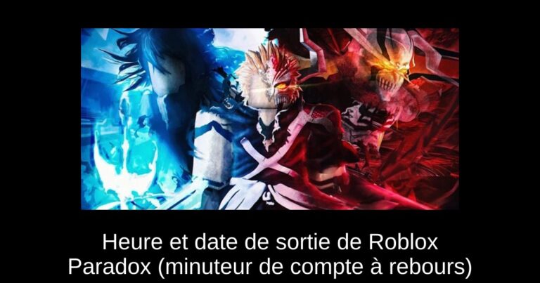 Heure et date de sortie de Roblox Paradox (minuteur de compte à rebours)