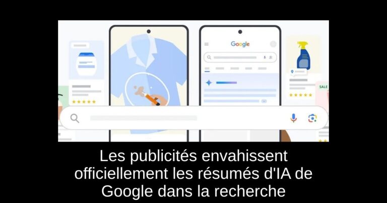 Les publicités envahissent officiellement les résumés d'IA de Google dans la recherche