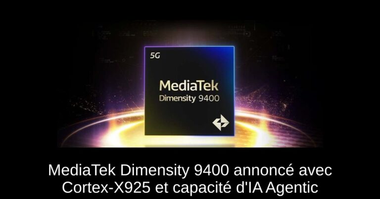 MediaTek Dimensity 9400 annoncé avec Cortex-X925 et capacité d'IA Agentic
