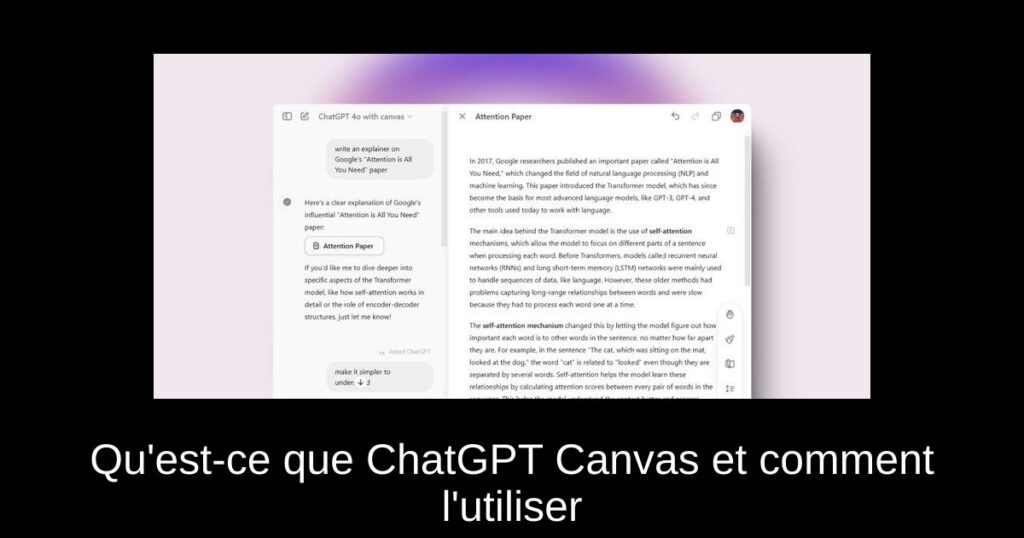 Qu’est-ce que ChatGPT Canvas et comment l’utiliser