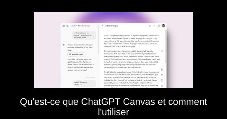 Qu'est-ce que ChatGPT Canvas et comment l'utiliser