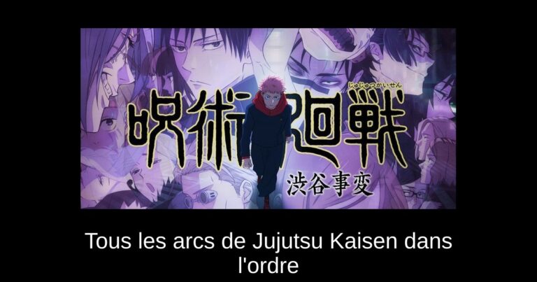 Tous les arcs de Jujutsu Kaisen dans l'ordre