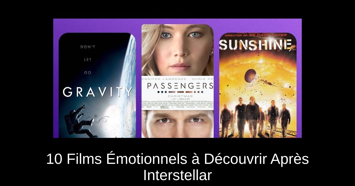 10 Films Émotionnels à Découvrir Après Interstellar