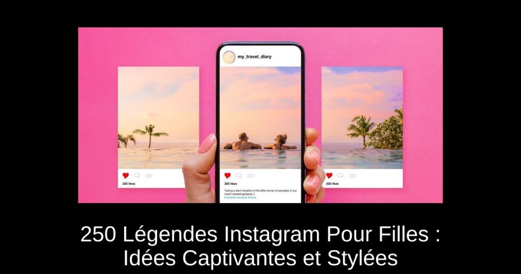 250+ Légendes Instagram Pour Filles : Idées Captivantes et Stylées