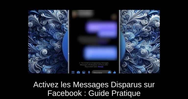 Activez les Messages Disparus sur Facebook : Guide Pratique