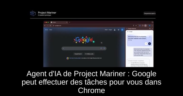 Agent d'IA de Project Mariner : Google peut effectuer des tâches pour vous dans Chrome