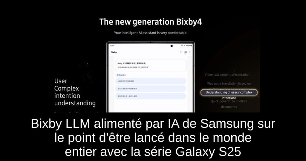 Bixby LLM alimenté par IA de Samsung sur le point d&rsquo;être lancé dans le monde entier avec la série Galaxy S25