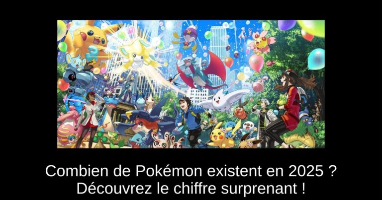 Combien de Pokémon existent en 2025 ? Découvrez le chiffre surprenant !