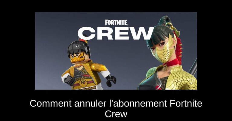 Comment annuler l'abonnement Fortnite Crew