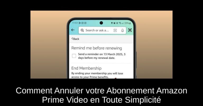 Comment Annuler votre Abonnement Amazon Prime Video en Toute Simplicité