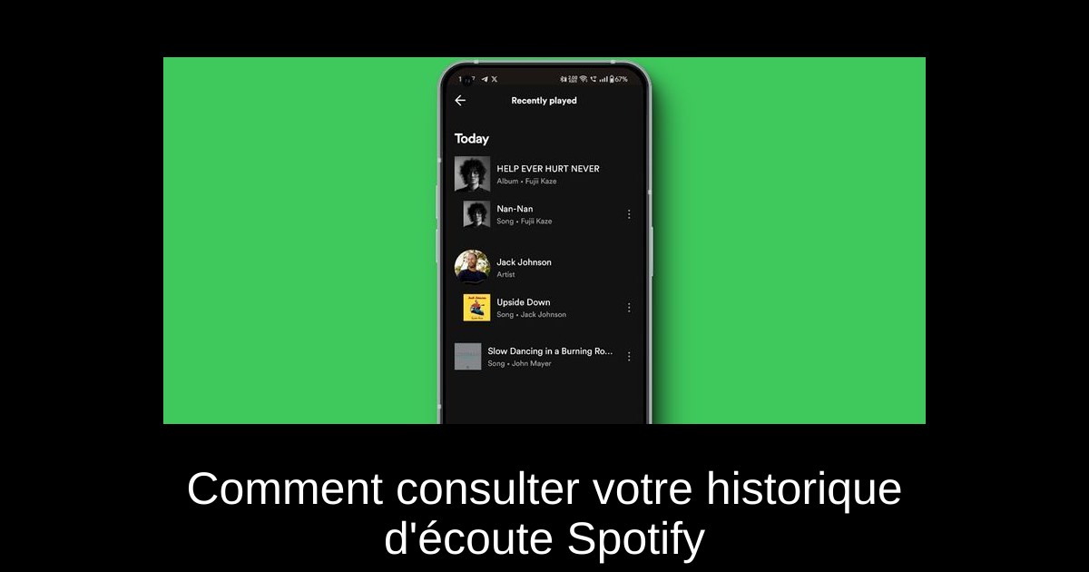 Comment consulter votre historique d'écoute Spotify