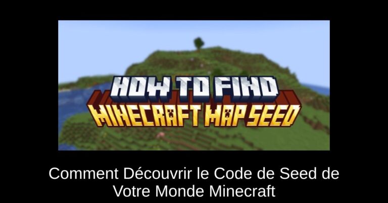 Comment Découvrir le Code de Seed de Votre Monde Minecraft