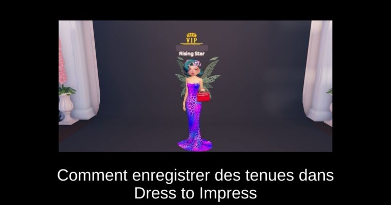 Comment enregistrer des tenues dans Dress to Impress