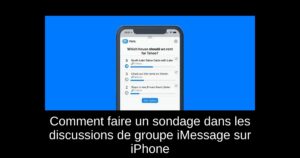 Comment faire un sondage dans les discussions de groupe iMessage sur iPhone