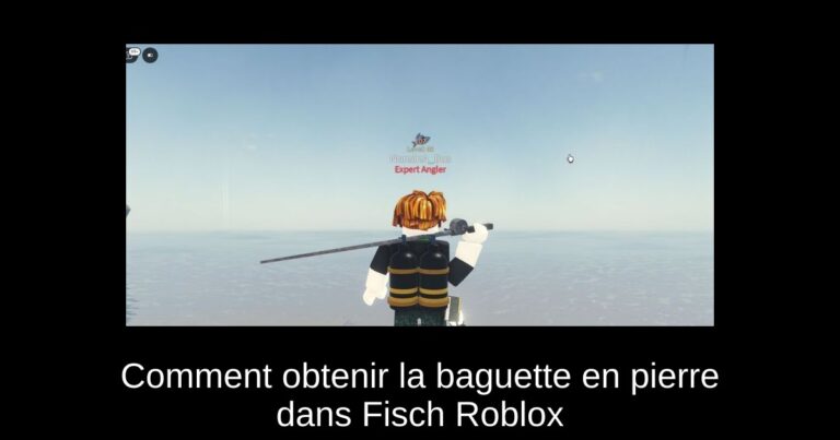 Comment obtenir la baguette en pierre dans Fisch Roblox