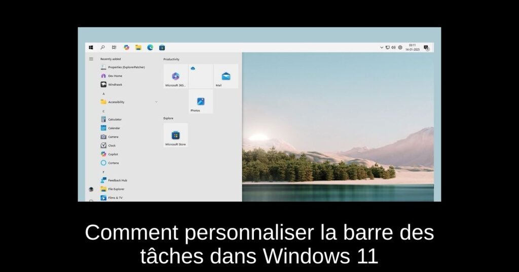 Comment personnaliser la barre des tâches dans Windows 11