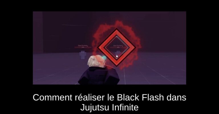Comment réaliser le Black Flash dans Jujutsu Infinite