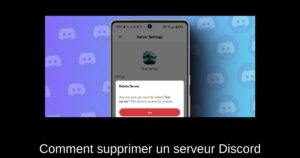 Comment supprimer un serveur Discord