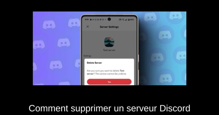 Comment supprimer un serveur Discord