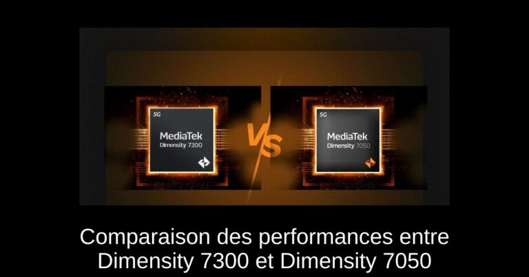Comparaison des performances entre Dimensity 7300 et Dimensity 7050