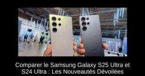 Comparer le Samsung Galaxy S25 Ultra et S24 Ultra : Les Nouveautés Dévoilées