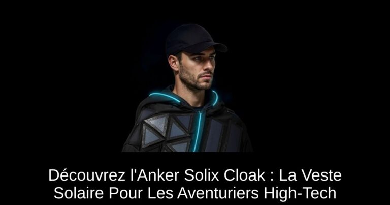 Découvrez l'Anker Solix Cloak : La Veste Solaire Pour Les Aventuriers High-Tech