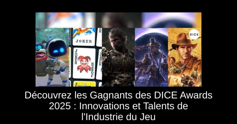 Découvrez les Gagnants des DICE Awards 2025 : Innovations et Talents de l'Industrie du Jeu