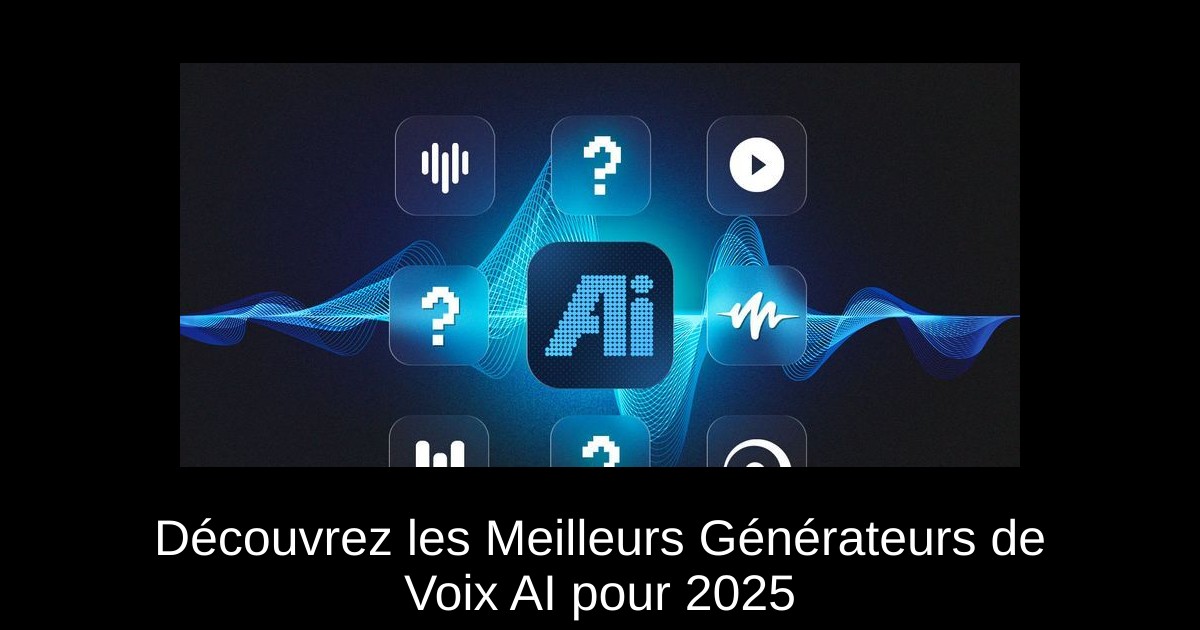 Découvrez les Meilleurs Générateurs de Voix AI pour 2025
