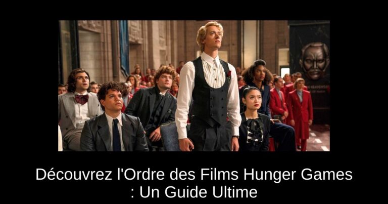 Découvrez l'Ordre des Films Hunger Games : Un Guide Ultime