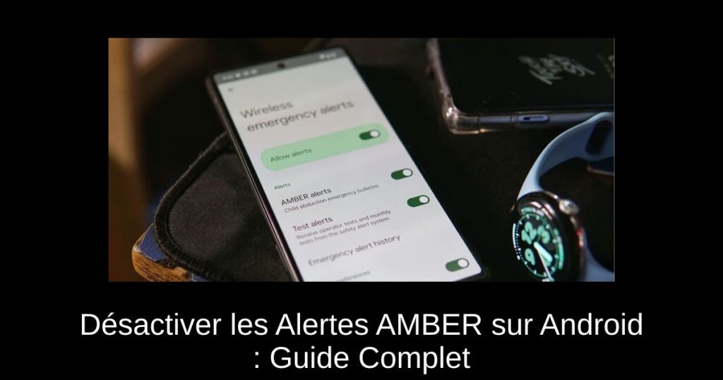 Désactiver les Alertes AMBER sur Android : Guide Complet