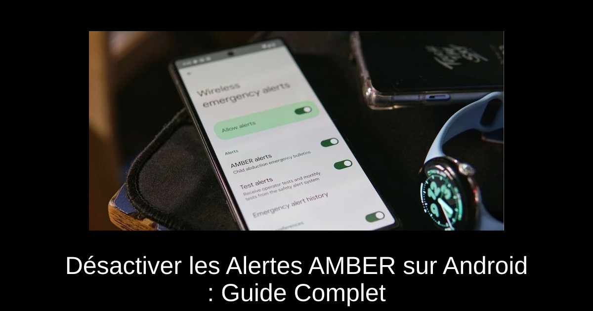 Désactiver les Alertes AMBER sur Android : Guide Complet