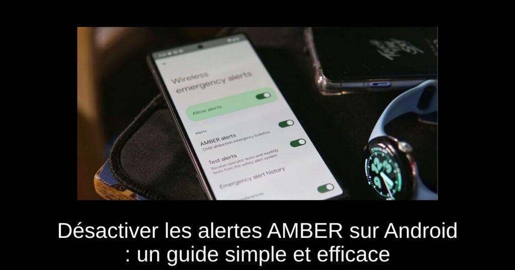 Désactiver les alertes AMBER sur Android : un guide simple et efficace
