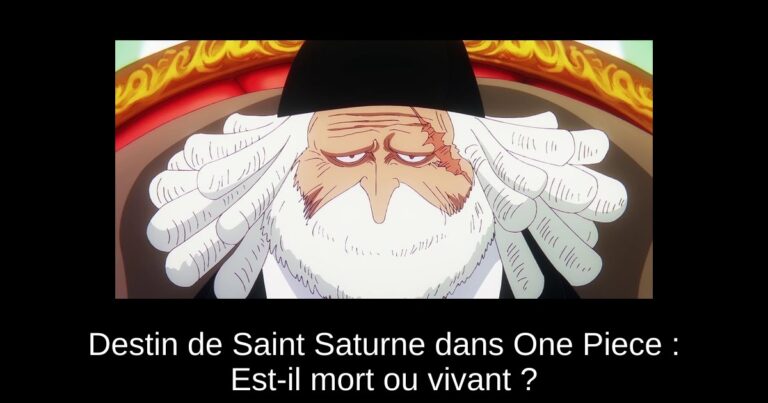 Destin de Saint Saturne dans One Piece : Est-il mort ou vivant ?