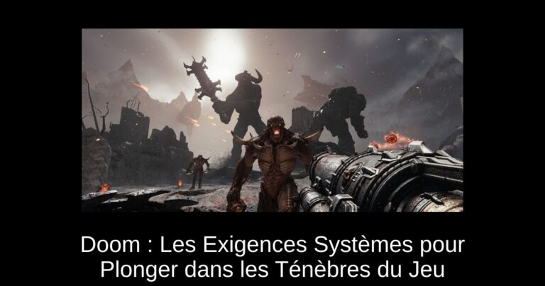 Doom : Les Exigences Systèmes pour Plonger dans les Ténèbres du Jeu