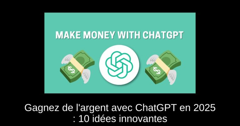 Gagnez de l'argent avec ChatGPT en 2025 : 10 idées innovantes