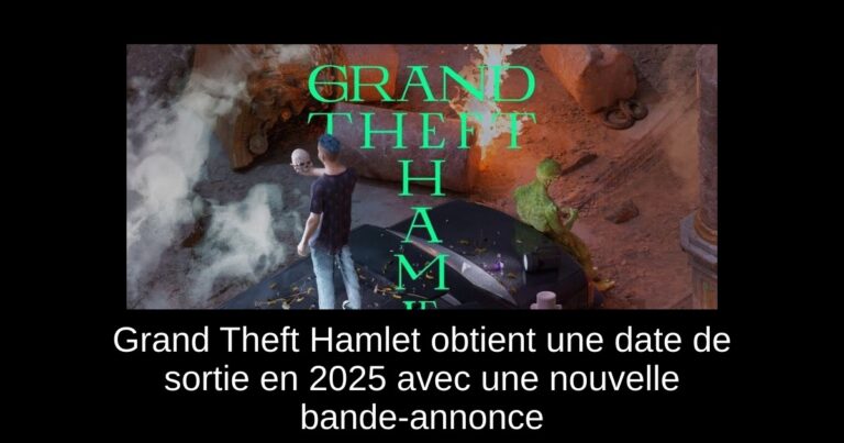 Grand Theft Hamlet obtient une date de sortie en 2025 avec une nouvelle bande-annonce