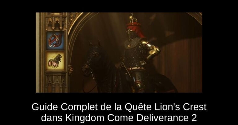 Guide Complet de la Quête Lion's Crest dans Kingdom Come Deliverance 2