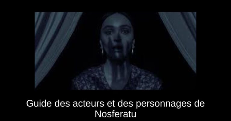 Guide des acteurs et des personnages de Nosferatu