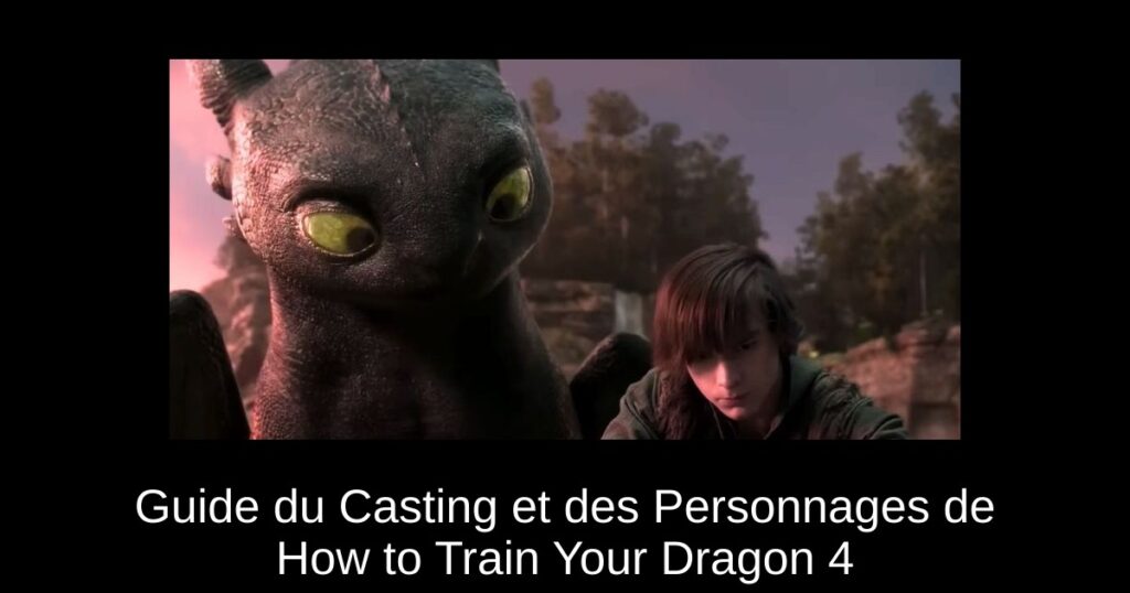 Guide du Casting et des Personnages de How to Train Your Dragon 4