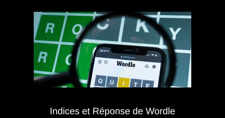 Indices et Réponse de Wordle #1325 - 3 Février 2025