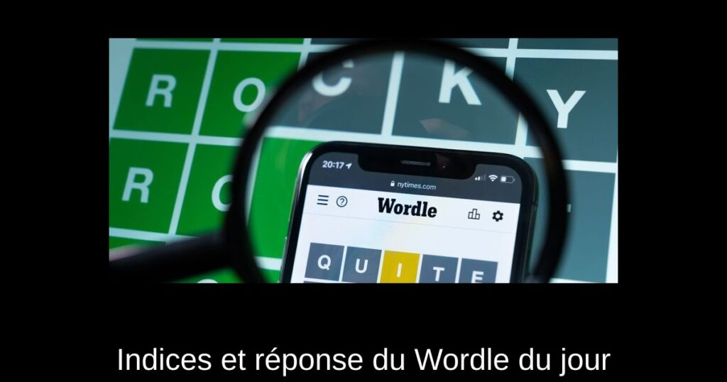 Indices et réponse du Wordle du jour #1296 pour le 5 janvier 2025