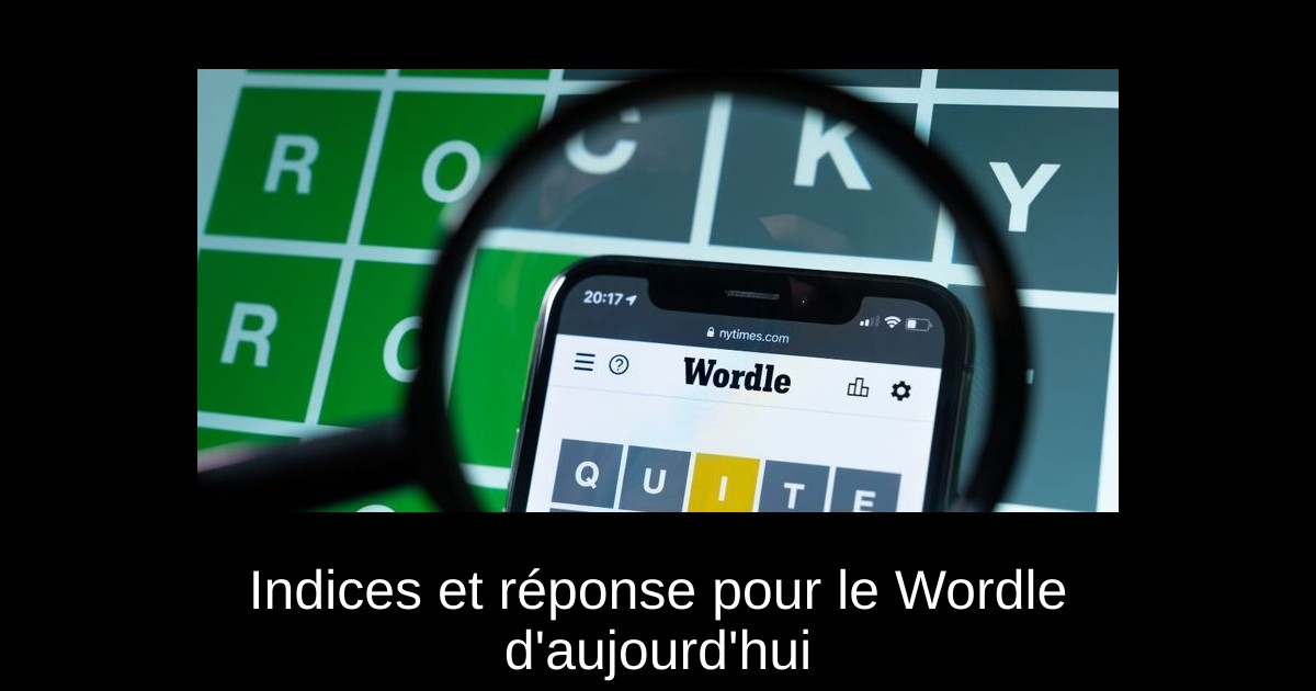 Indices et réponse pour le Wordle d&rsquo;aujourd&rsquo;hui #1267 du 7 décembre 2024
