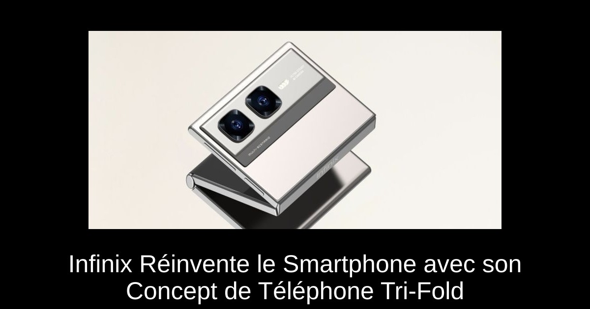 Infinix Réinvente le Smartphone avec son Concept de Téléphone Tri-Fold