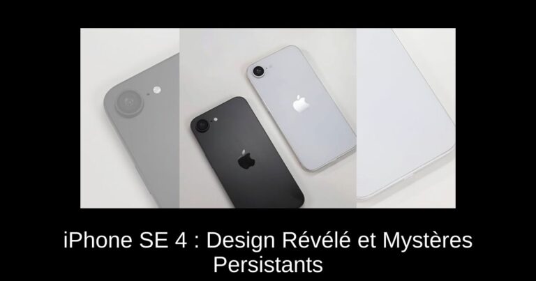 iPhone SE 4 : Design Révélé et Mystères Persistants