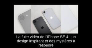 La fuite vidéo de l’iPhone SE 4 : un design inspirant et des mystères à résoudre