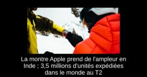 La montre Apple prend de l’ampleur en Inde ; 3,5 millions d’unités expédiées dans le monde au T2