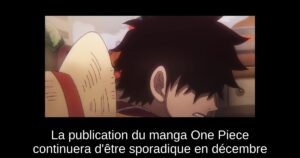 La publication du manga One Piece continuera d&rsquo;être sporadique en décembre