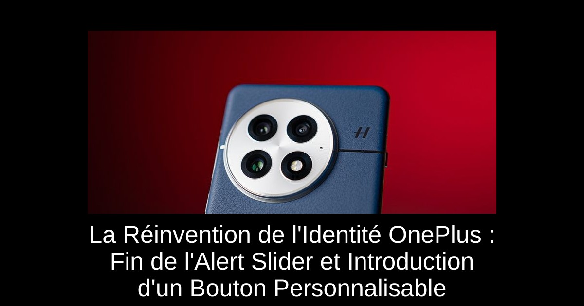 La Réinvention de l'Identité OnePlus : Fin de l'Alert Slider et Introduction d'un Bouton Personnalisable